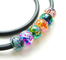Glasperlen Rondelle 9,5x14mm