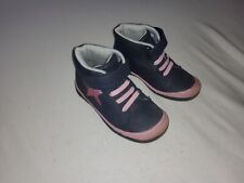 Walkx Kids 24 Mädchen Halbschuhe schwarz dunkelblau mit rosa