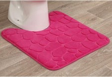 WC Vorleger Badteppich Pink