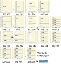 Lindner T Blankoblätter  einzeln od.5/ 10er-Pack wichtigste Einteilung auswählen