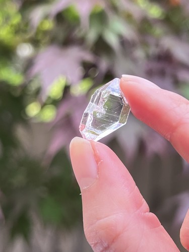Herkimer diamond double - diamond, water