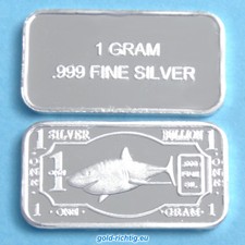 1 Gramm Silberbarren - HAI -