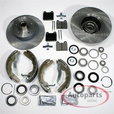 Bremsscheiben + Beläge + Bremsbacken + Radlager vorne hinten für VW Bus [T3]