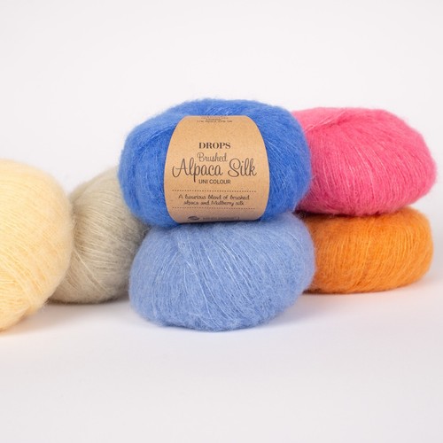 Flauschiges alpaka seidengarn - flauschiges,
