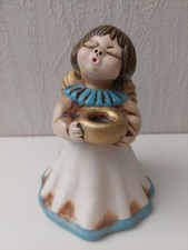 Thun Bozen Engel mit Kerzenhalter creme/hellblau/gold 15cm 