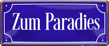 ''Zum Paradies'' 28x12cm