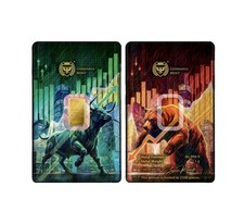 1g Goldbarren Bull and Bear
