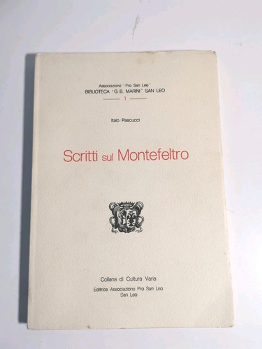 Schriften über montefeltro - schriften,