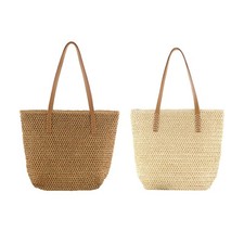 Strandtasche aus Stroh, große