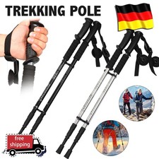 2 Stk. Teleskop Nordic Walking Stöcke Wanderstöcke Antischock 65-135cm Aluminium