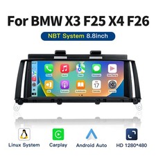 8.8" Auto Display CarPlay Linux Android Auto Radio BT für BMW X3 F25 NBT 2013-15