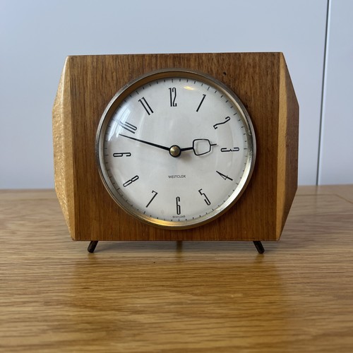 Vintage westclox art deco - deco, holz