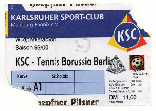 Ticket karlsruher sc - 2.,