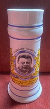 Franz-Josef Strauß * Bierkrug * Gedächtnis-Wanderung 1989 * WF Schierling