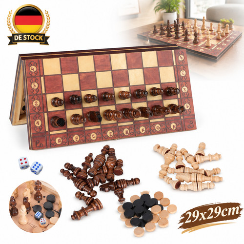 Klappbares schachspiel aus - schachspiel,