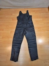 Motorrad Leder Latzhose