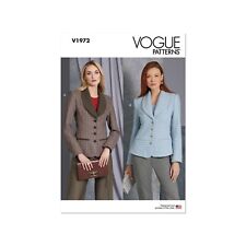 Vogue Schnittmuster V1972 - Jacke - kurzer Damenblazer mit Schalkragen
