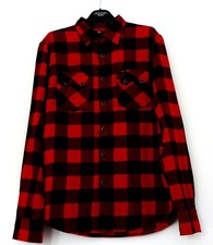 Original Lee Herren Hemd Baumwolle Größe M Dunkelrot/Dunkelblau kariert