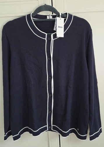 Brax strickjacke blau weiß - brax,
