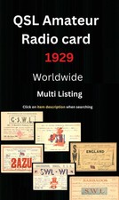 Vintage QSL Amateurfunkkarte -