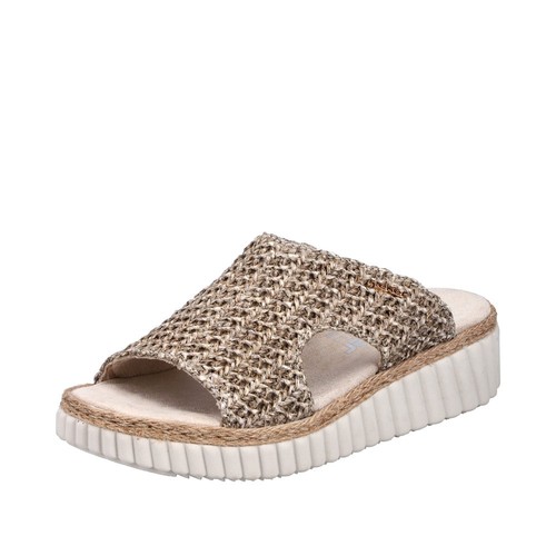 Rieker pantolette beige - rieker,