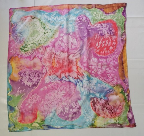 Vintage seidentuch silk scarf - seidentuch.,