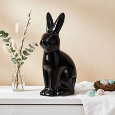 Deko Hase Schwarz Weiß