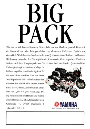 Yamaha 1200 mit - yamaha, krauser