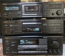 Onkyo Musikanlage:Cassette Deck TA6310 Disk PlayerDX7310Tuner ReceiverTX-SV525R