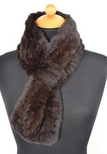 Z533 KANINCHEN FELL SCHAL PELZKRAGEN LAPIN KANIN KRAGEN PELZ - RABBIT FUR COLLAR