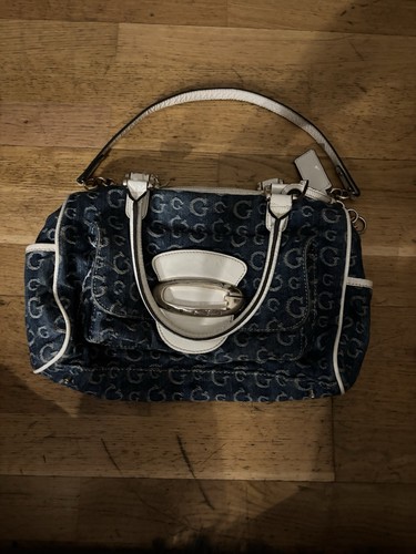 Guess handtasche denim blau - handtasche,