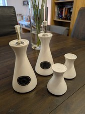 Menage Essig, Öl, Salz und Pfeffer Set | unbenutzt | Keramik
