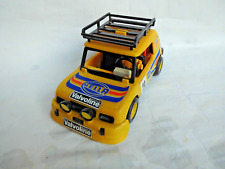 PLAYMOBIL Gelber Uralt-Touren-Rennwagen 3524 mit Zubehör und Werbung