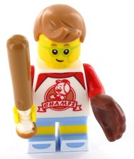 LEGO Minifigur Baseballjunge