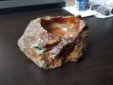 Genuine Alabaster Aschenbecher Hand Carved Made Italy Vintage Handarbeit Schale