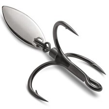 VMC 7548BD Bladed Hybrid Hook - Drillinge mit Spinnerblatt, Raubfischhaken Haken