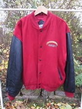 Collegejacke Baseballjacke Size XL Wollkörper Lederärmel