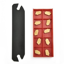 1 Satz SPANNBLOCK Mit ABSTECH-SCHWERT(26mm) + GTN 3 Stechplatten MIT RECHNUNG