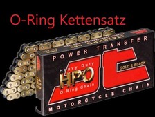 O-Ring Kettensatz gold