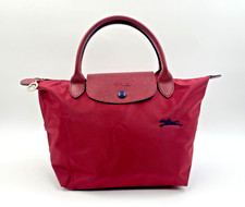 LONGCHAMP LE PLIAGE CLUB TOP HANDLE BAG - SMALL - GARNET RED