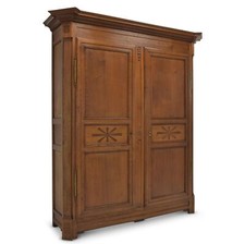 ANTIK! Dielenschrank restauriert Biedermeier Eiche Kleiderschrank Hallenschrank