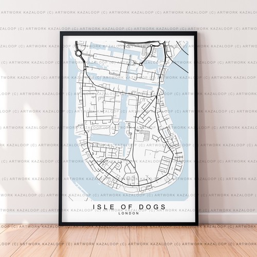Isle dogs ungerahmte - isle, karte