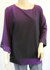★ STAR COUTURE ★  XS ~ 32/34 ~  Blusenshirt ~ Tunika ~ Shirt ~ Farbverlauf lila