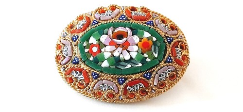 Vintage brosche mille fiori - brosche,