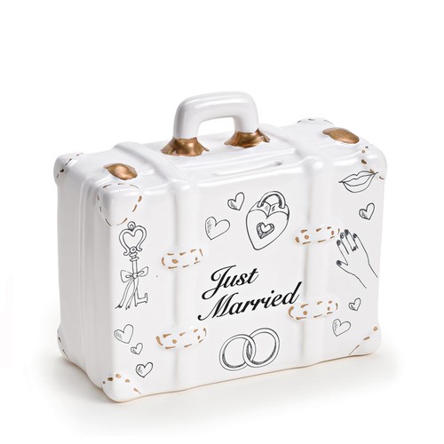 Spardose koffer just married - koffer,