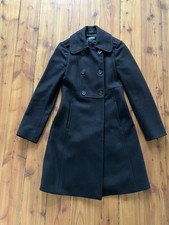 Benetton Mantel Wolle Gr.38 Schwarz 