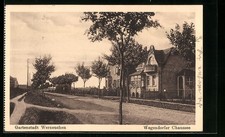 Ansichtskarte Werneuchen, Partie in der Wegendorfer Chaussee 1918 