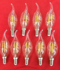 LED Filament Kerze Birne Windstoß E14 warmweiß klar 24V AC /DC
