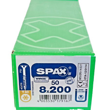 SPAX Holzschraube Senkkopf Teilgewinde Stahl 8 x 200 mm 50 Stück T40 WIROX