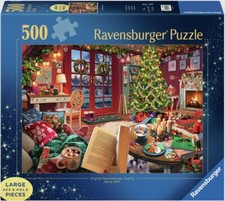 RAVENSBURGER PUZZLE WEIHNACHTEN*500 TEILE LARGE*COZY CHRISTMAS RETREAT*RARITÄT